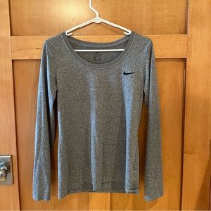 Gray Nike Dri-fit long sleeve